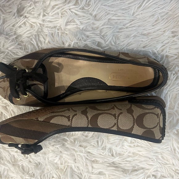 Signature Coach Brown Flats - Picture 8 of 8